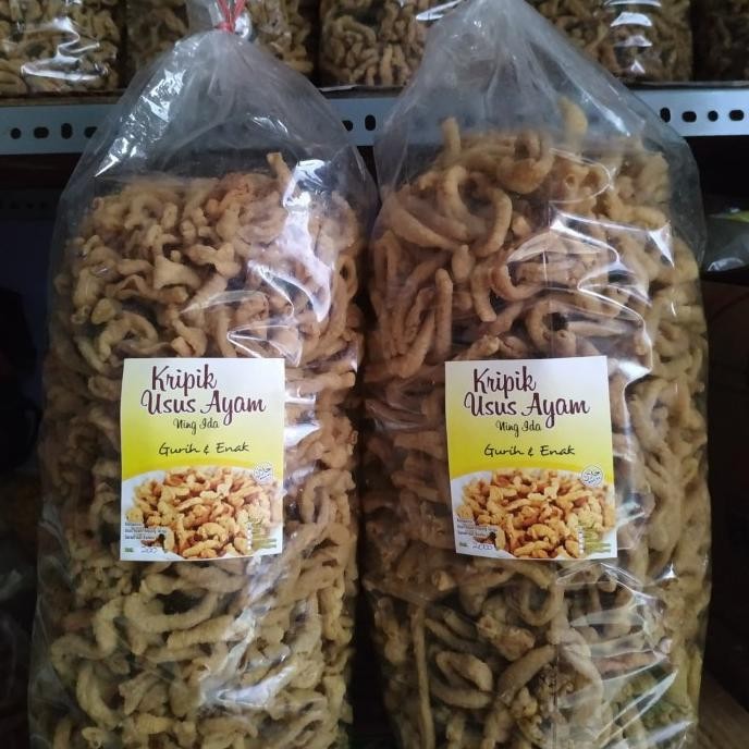 

Kripik//Keripik Usus Ayam Ning Ida 2 Kg