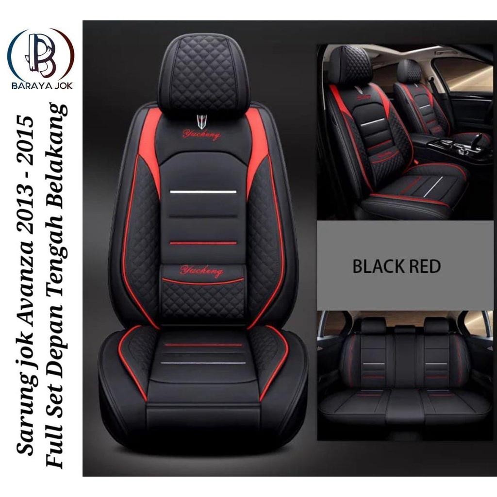 Sarung Jok Kulit Mobil Avanza Air Bag Full Jok