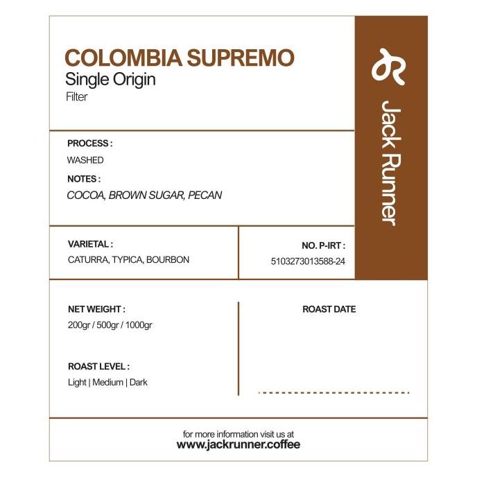 

Biji Kopi Colombia Supremo