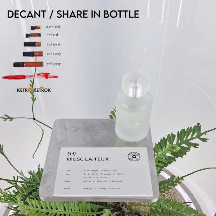 TERLARIS Decant Share Parfum Alchemist Les Classiques Parfum Musc Laiteux Parfum Wanita Original - 0