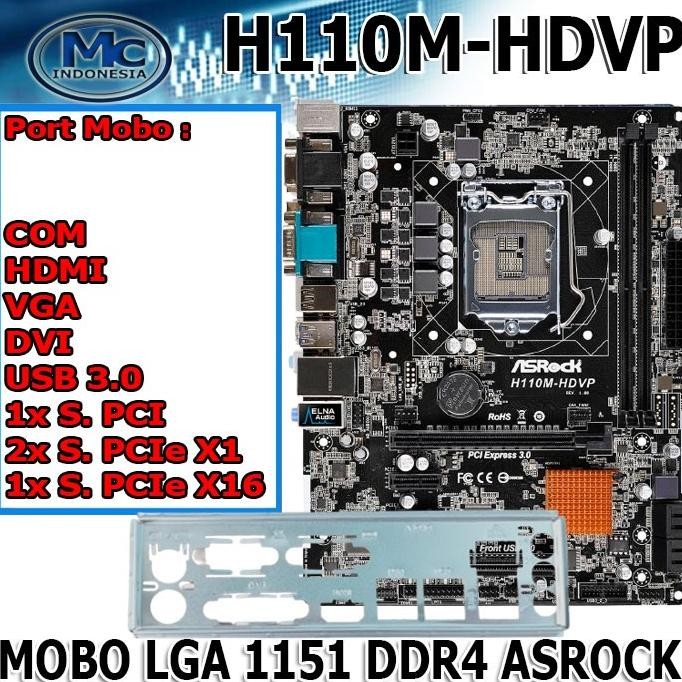 TERMURAH - Mainboard ASROCK Intel LGA Socket 1151