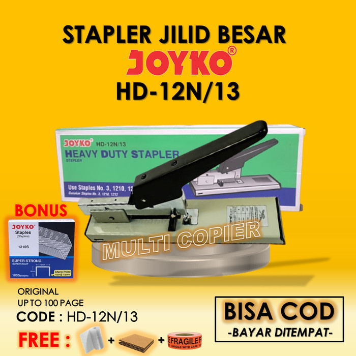 

Stapler Jilid Joyko Hd-12N/13 - Staples Heavy Duty - Hekter Termurah