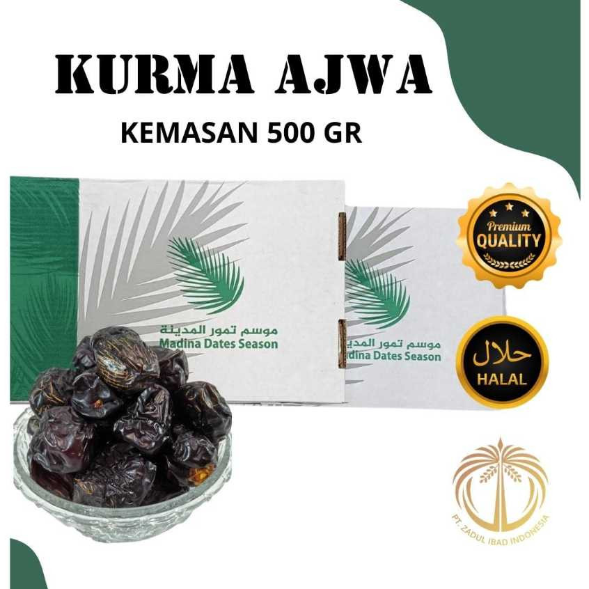 

KURMA AJWA 500GR GRADE A REPACK | KURMA NABI | KURMA AJWA MADINA DATES SEASON