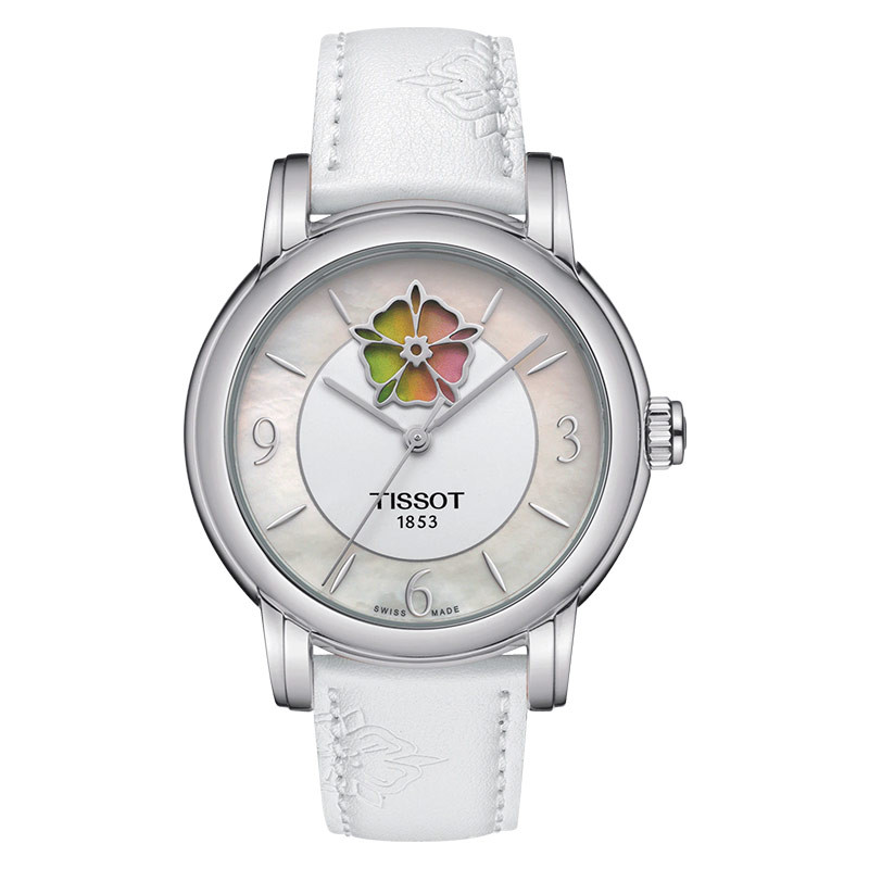 Jam Tangan Wanita Tissot T-Lady T050.207.17.117.05 Lady Heart Flower Powermatic 80 Mother of Pearl D