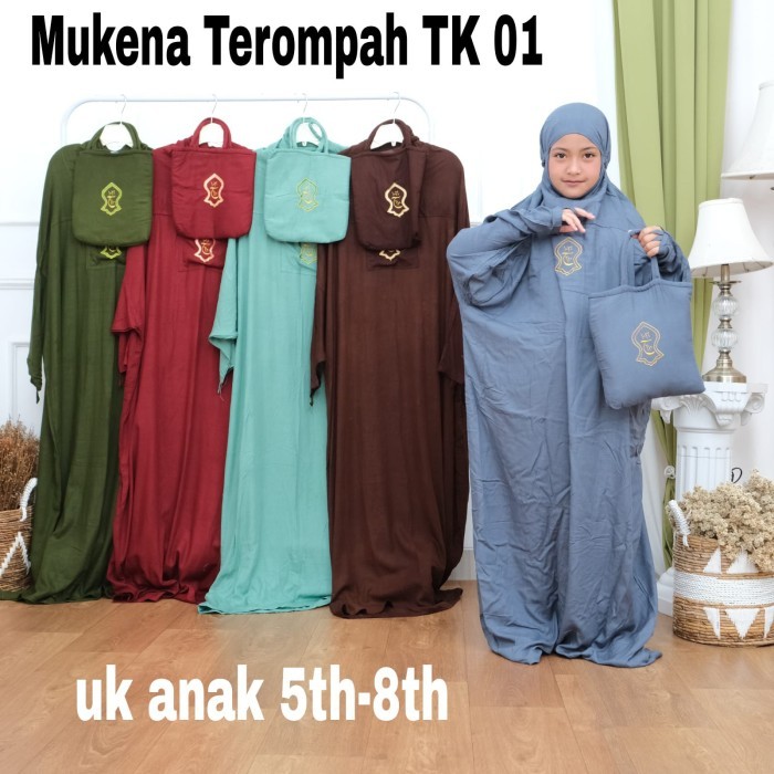 TERLARIS Mukena TERUSAN TEROMPAH ANAK TK