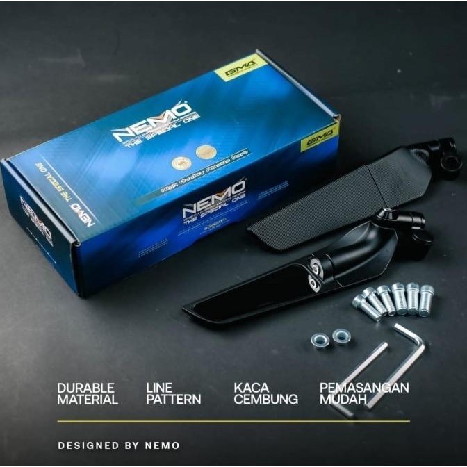 new spion winglet nemo gma kaca cembung xmax nmax aerox pcx adv vario  