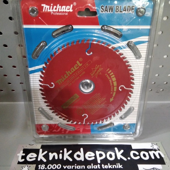 Circular Saw Blade 6 Inch x 60 Teeth Mata Pisau Potong Kayu Michael