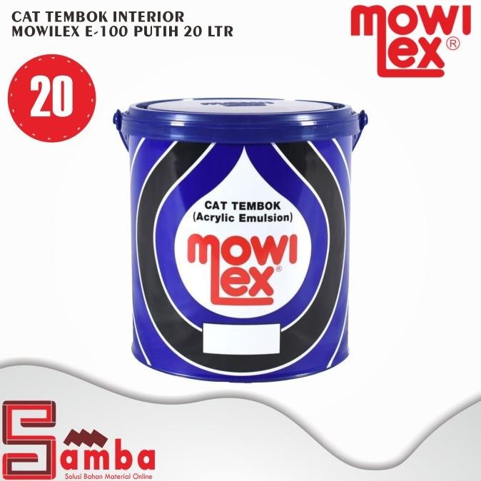 Mowilex Emulsion Putih E-100 20L / Cat Tembok Interior / Mowilex Putih Murah Berkualitas