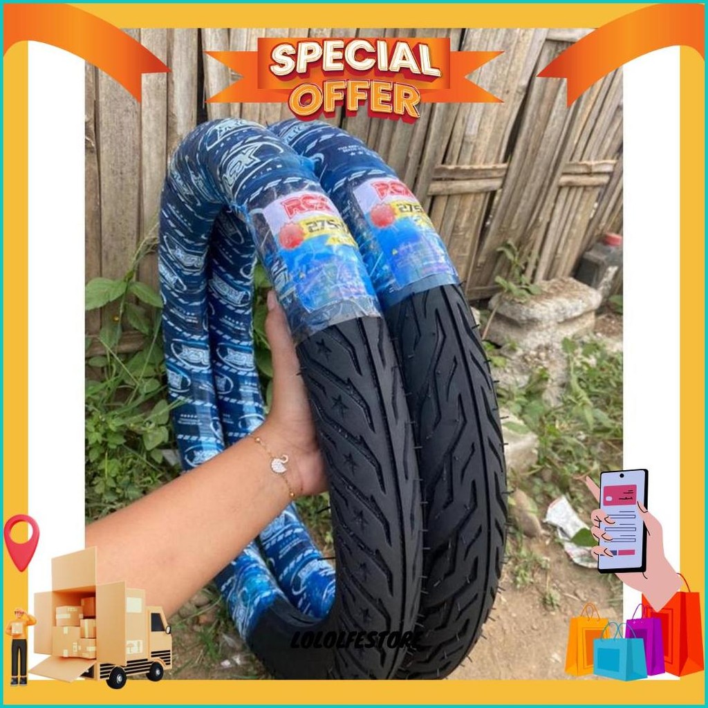 Ban Motor Bebek Smash Jupiter Revo Ukuran Ban Belakang 275/17 (80-90/17) Kilat