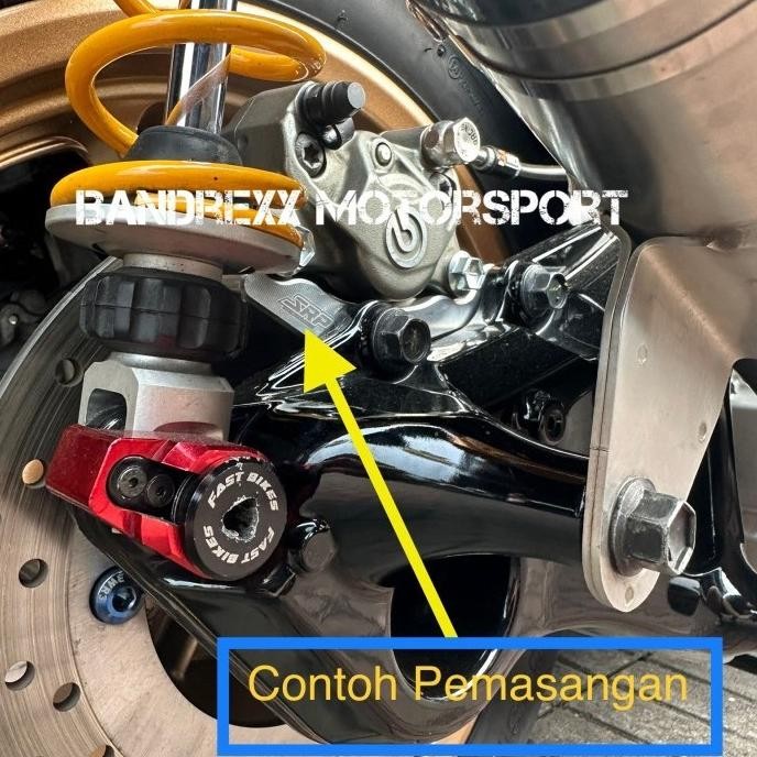 breket kaliper belakang 2 piston brembo-ktc 2 p for xmax connected 