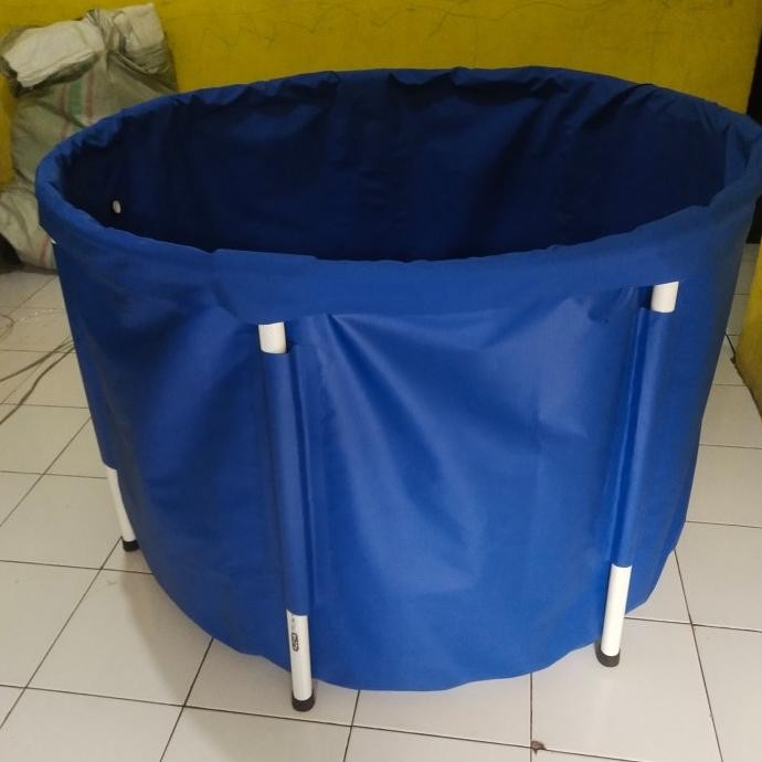 NEW kolam bulat vat diameter 1,25 meter tinggi 80cm terpal saja