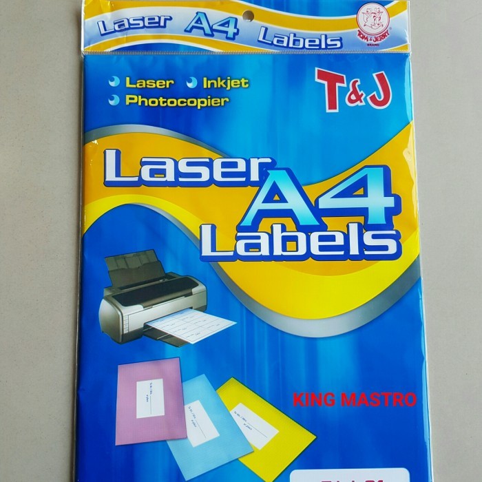 

TERBARU LABEL T & J LASER/L.01 A4 210MM X 297MM (25 SHEETS/PACK) BISA GRAB!