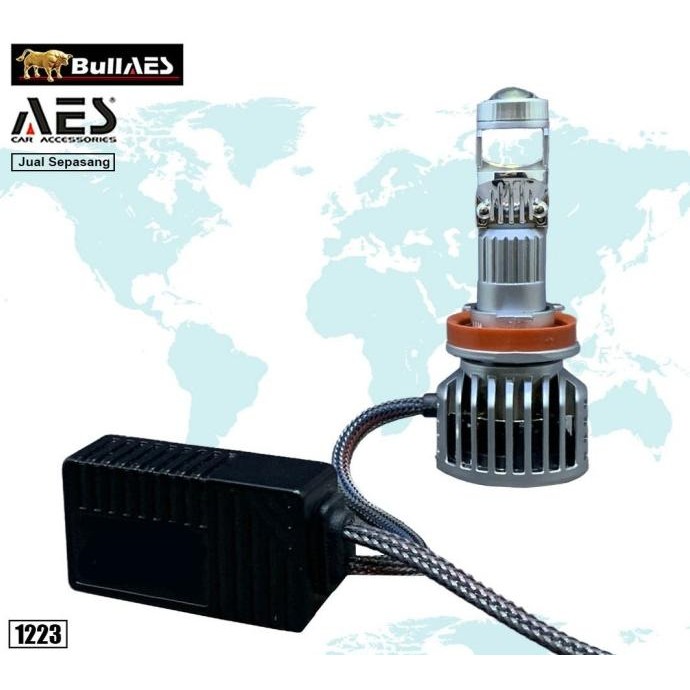 Biled AES Laser Mini 9005 9006 H11 H7 New Beam Patern Merk AES