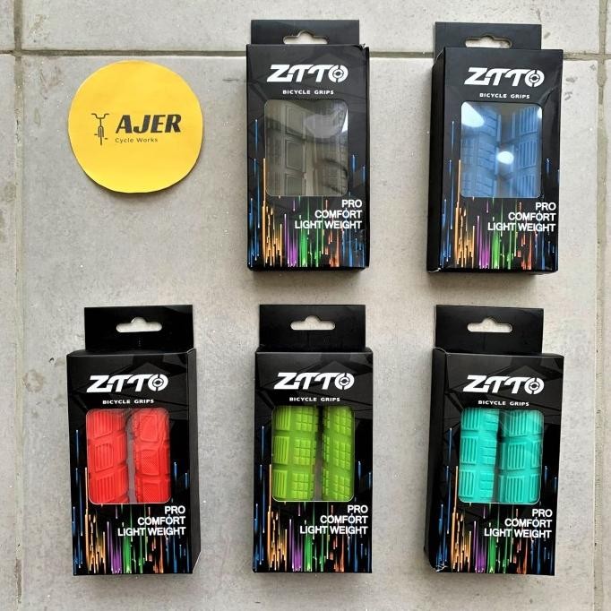 Terbaik Handgrip Ztto Single Lock Rubber Pegangan Stang Sepeda Mtb Model Ergon Neo