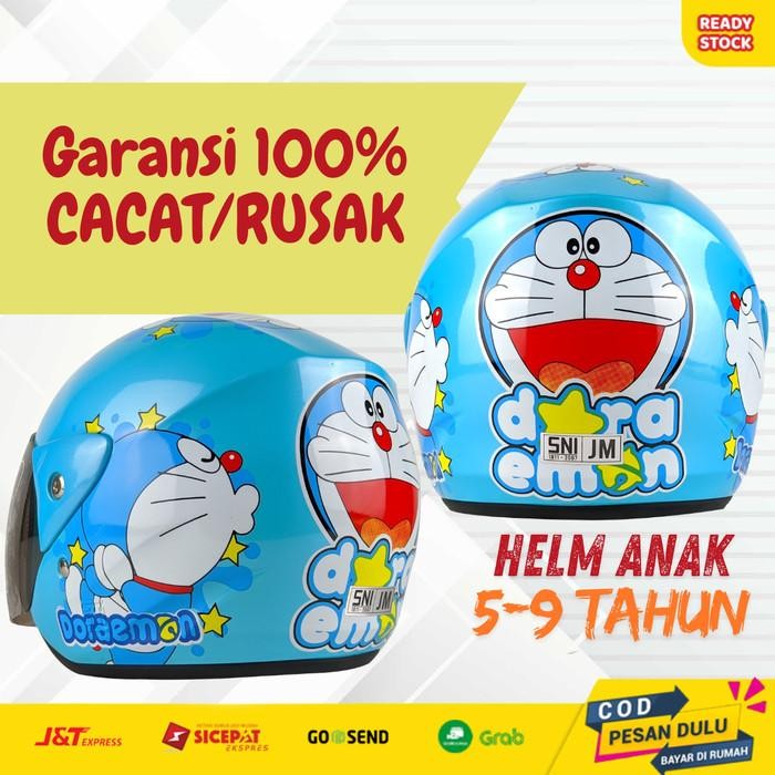 Helm Motor Anak Karakter Sni Umur 2 3 4 5 6 Tahun