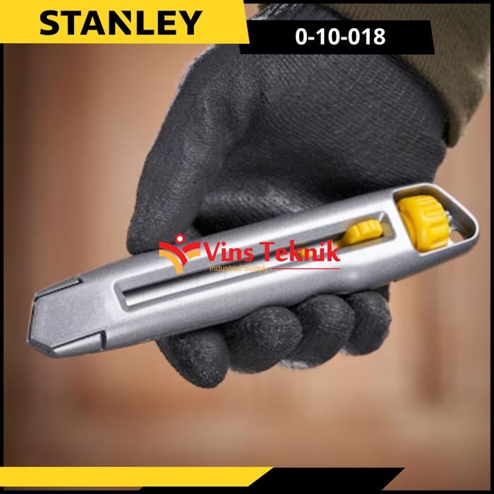 

Pisau Cutter Interlock Knife Snape Off Blade 18Mm Stanley 0-10-018
