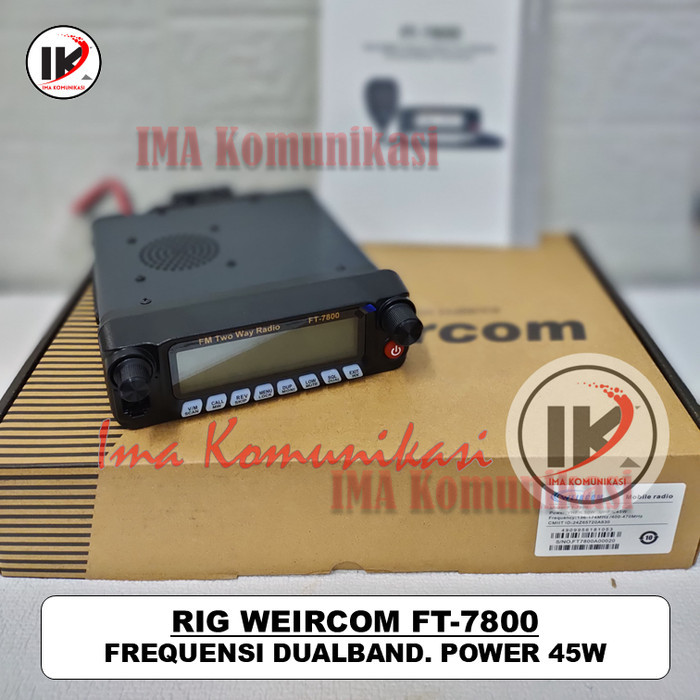 RIG WEIRCOM FT7800 DUALBAND WEIRCOM FT-7800 POWER VHF(50W) - UHF(45W)