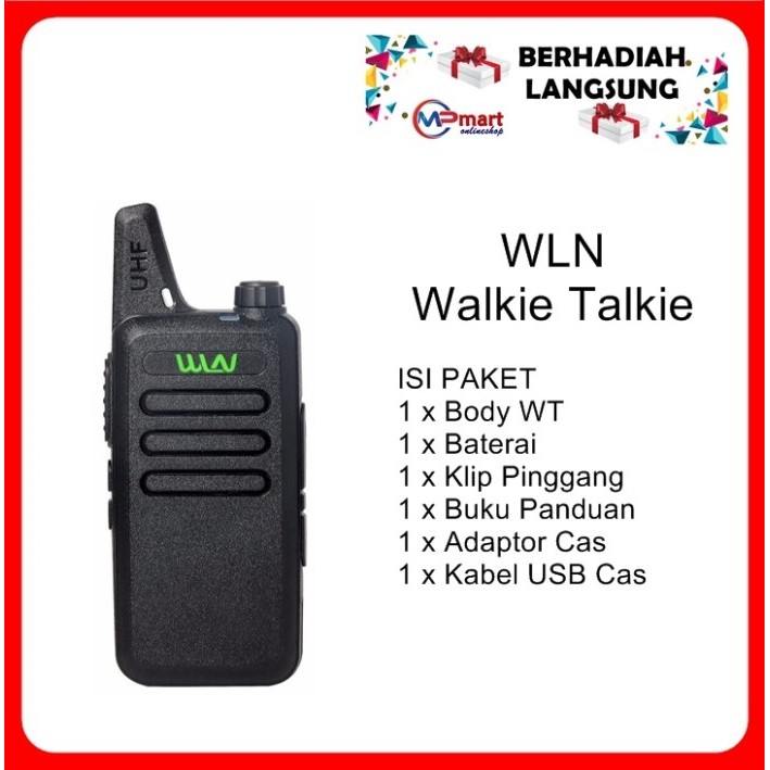 HT WLN WLAN KD C1 UHF 1pcs - Hitam