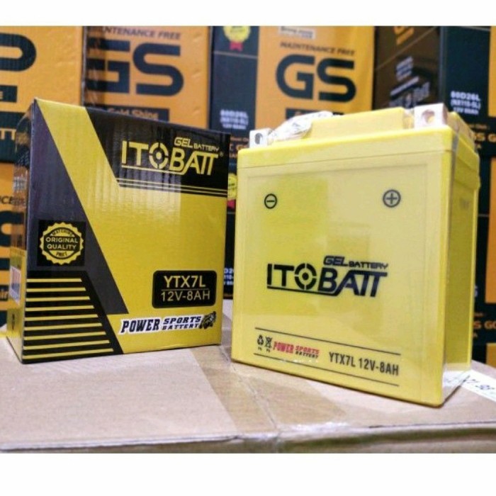 Ready AKI KAWASAKI W175 KLX 150 KLX 250 D'TRACKER ITOBATT YTX7L AKI GEL 8AH