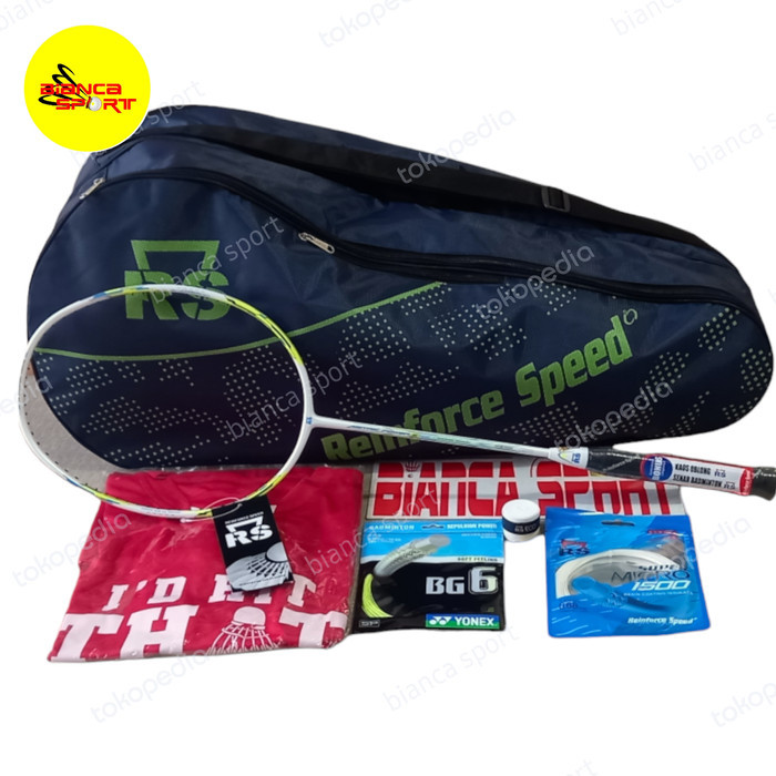 raket badminton RS metric power 8 + bonus komplit