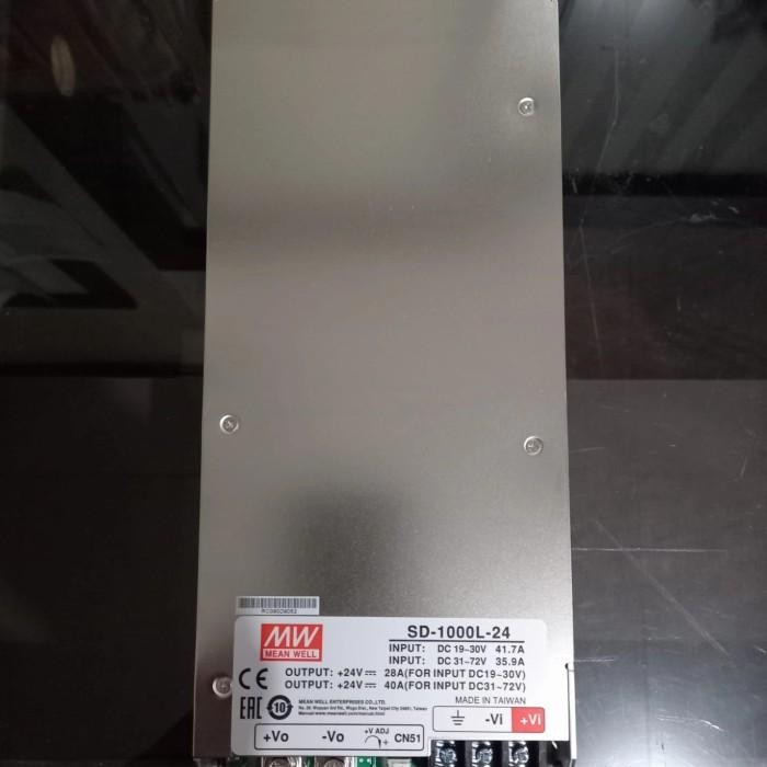 Power Supply Mean Well Sd-1000L-24 Input: 19-30Vdc 41,7A Output: 24Vdc
