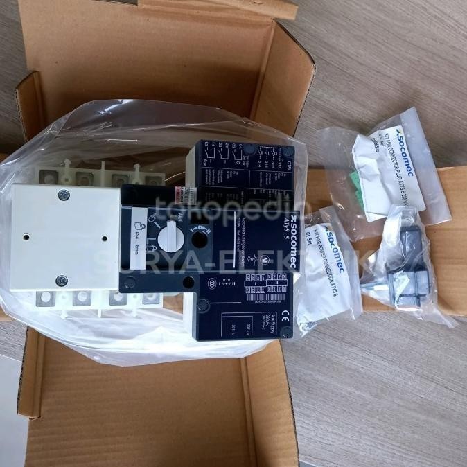 Cos Ohm Motor Motorized Otomatis 4P Atys S Socomec 95034012 125A 125 A