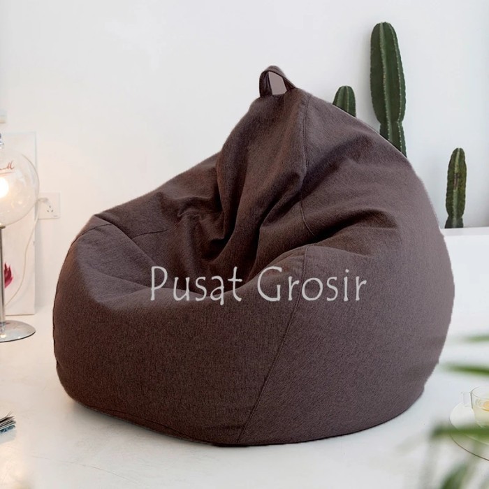 Bean Bag Sofa Katun COVER ONLY / COVER BeanBag Pumpkin Size JUMBO