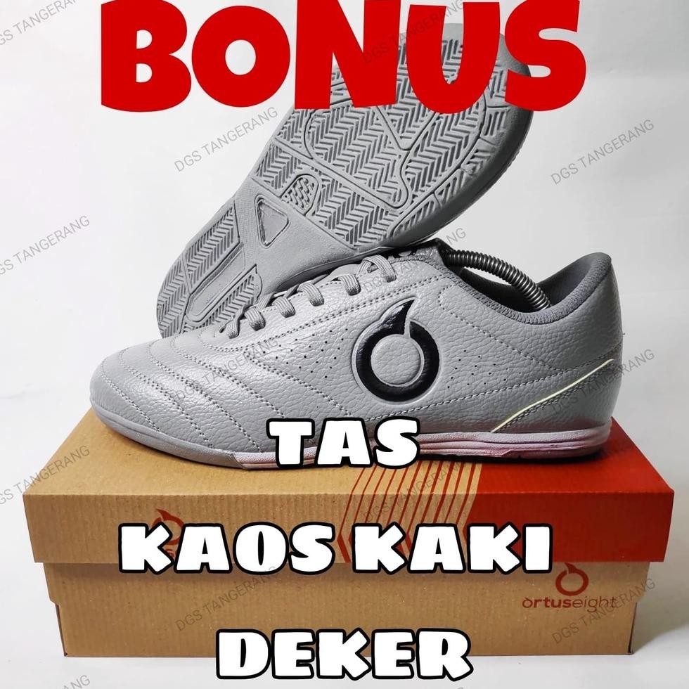 Sepatu Futsal Ortuseight_Terbaru Anti Slip Anti Licin Lentur Sol Karet Sepatu Futsal Kulit Ter Sepat