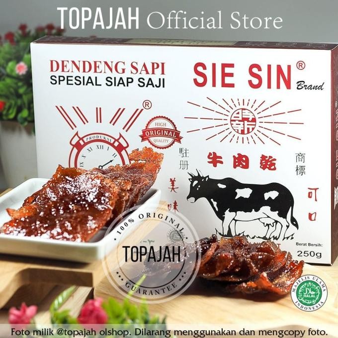 

Dendeng sapi matang SIE SIN 250gr HALAL.