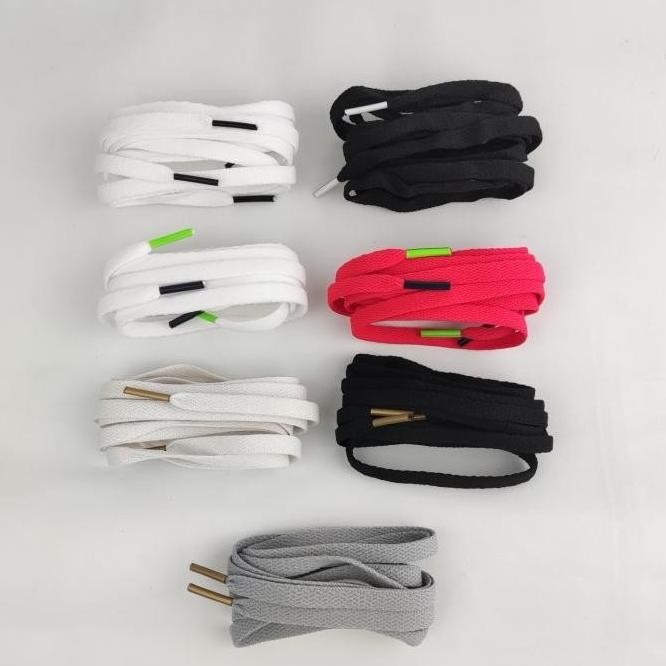 ORIGINAL TALI SEPATU NIKE AIR JORDAN WARNA BLACK WHITE 125CM/135CM