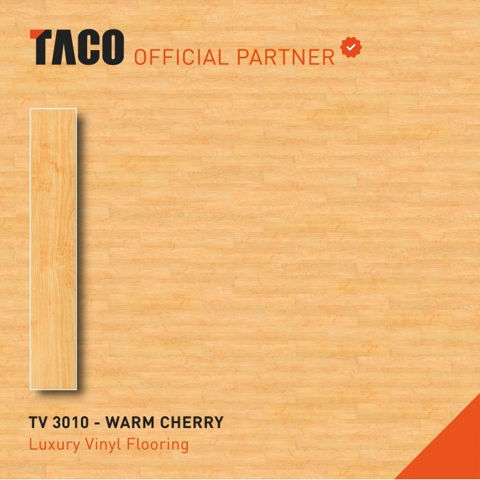 TACO Lantai Vinyl 3mm - TV 3010 Warm Cherry