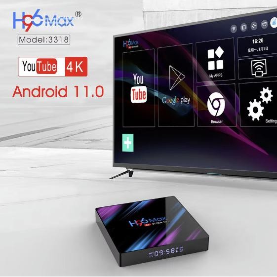 Android Tv BOX H96 MAX X3 RAM 4 ROM 32 Android 9.0 S905X3 Wifi