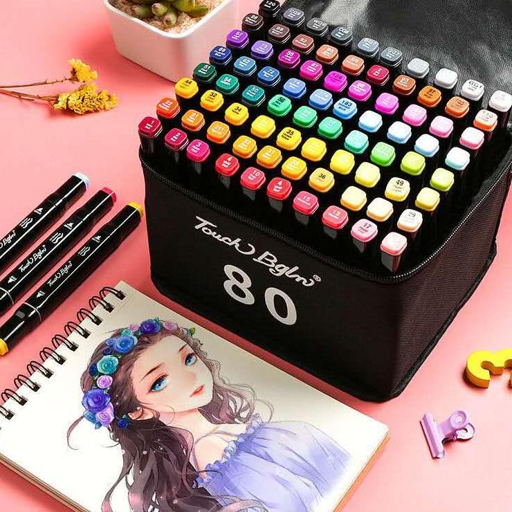 

Harga Nimum Cod Touchfive 120/80/60 Pcs Warna Sketsa Spidol Umum General Marker Set Animation Markers / Sketch Twin Market Set