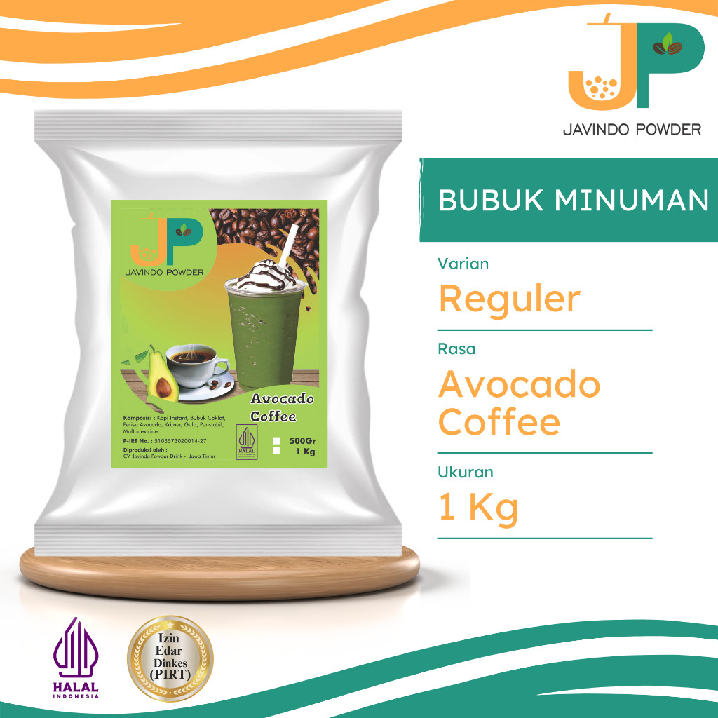 

JAVINDO Bubuk Minuman Reguler Rasa Avocado Coffee / Kopi Alpukat 1 Kg Javindo Powder