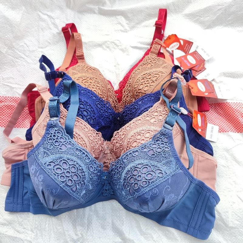 BH Oreo Broklat Kait 3 Renda BH WANITA TANPA KAWAT OREO 88007 CUP B Bordir Busa