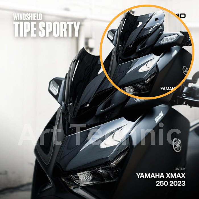 Windshield Visor Nemo Kecil Yamaha Xmax Connected Model Eropa Original