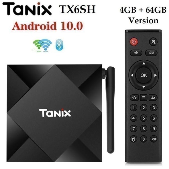 TANIX TX6SH - Android 10 Smart TV Box 8K Display - RAM 4GB ROM 64GB