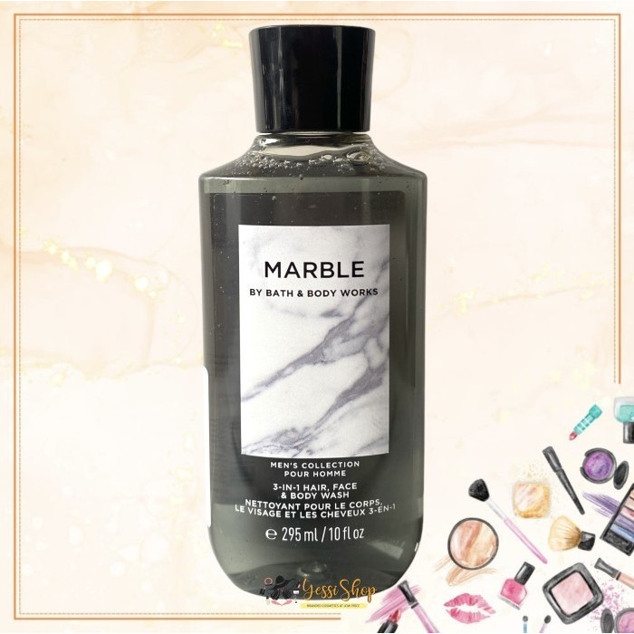 BATH & BODY WORKS Men Marble 3 in 1 Hair, Face and Body wash 295ml