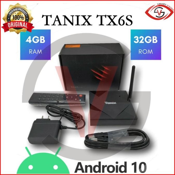 Android Tv Box TANIX TX6S 4GB/32GB Android 10 Dual Wifi Allwinner H616