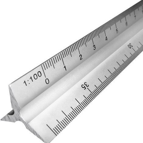 

Penggaris Skala Arsitek Teknik Almunium 12 Inch TPA