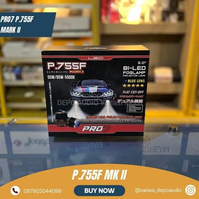 PRO7 P755F MARK II FOGLAMP PROJECTOR BLUE LENS 55W / 65W 5500K