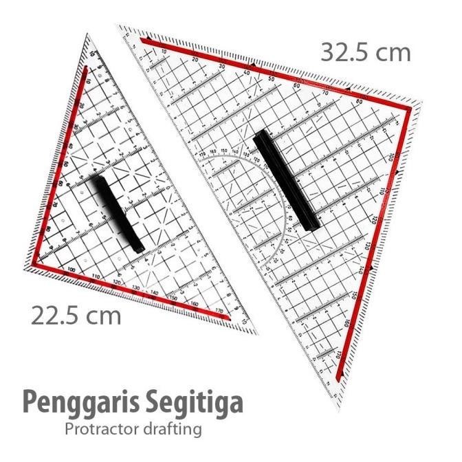 

Penggaris T, Mor Segitiga Meja Gambar Drafting Arsitek Bukan Rotring - TPA