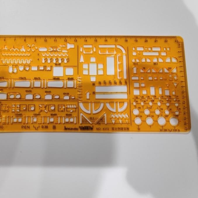 

-- JSH penggaris/mal arsitek template (4372) 1:100 & 1:200 TPA