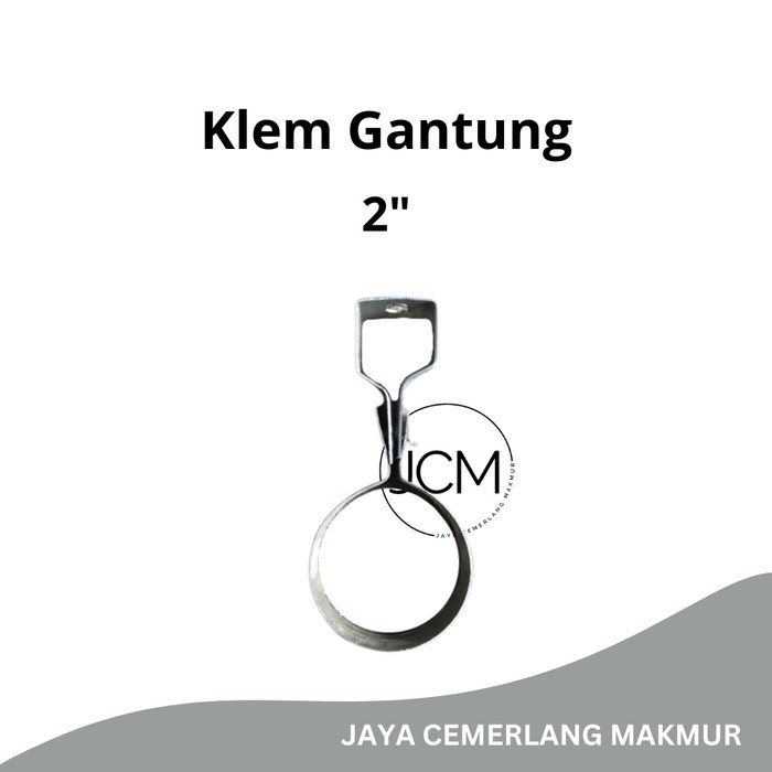 Klem Gantung Pipa 2" Inch / Hanger Clamp Pipa Polos Besi 2" Inch