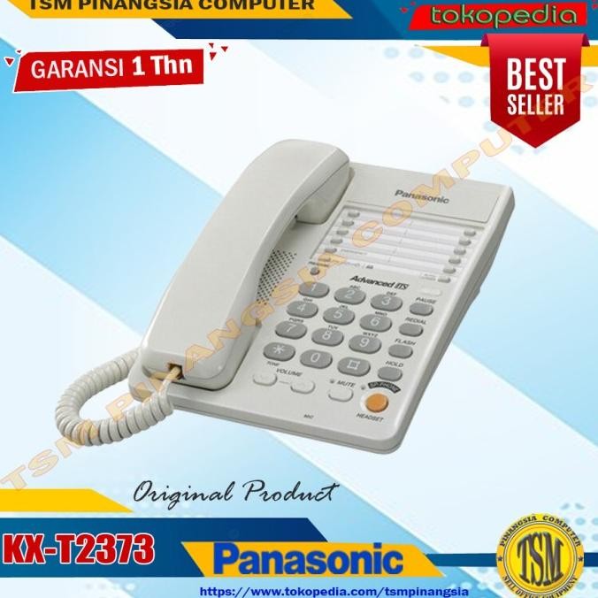 Pesawat Telepon Panasonic KX-T2373 / KX-T 2373 Telp Single Line Tel Analog
