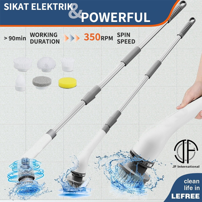 Sikat Pembersih Elektrik/Elektrik Spin Scrubber Sikat /Sikat Wc Elektrik /Kamar Mandi Dapur Lantai