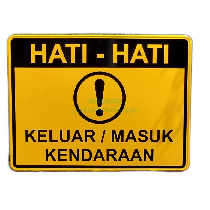 

Rambu Keluar Masuk Kendaraan 80x60cm