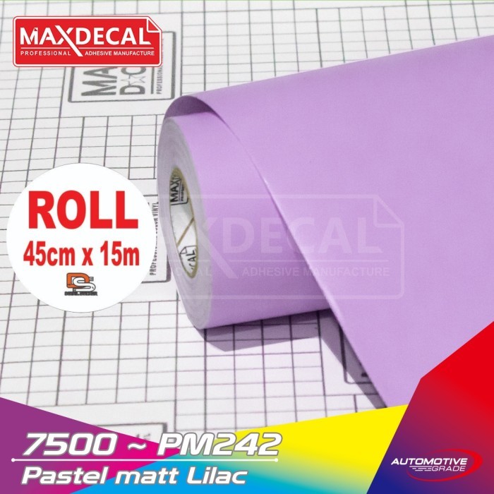 

ROLL Sticker Maxdecal 7500 PM242 Pastel Matt Lilac Ungu Doff ROLL