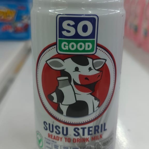 

so good susu steril 189 ml can/ so good kaleng 1 dus isi 30 pcs/ ready to drink