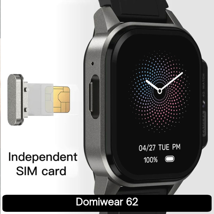 Domiwear Series Smartwatch Android 4G 4/64 Amoled Unlock All Operator. Simcard Playstore